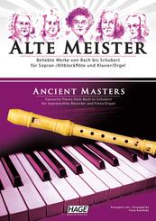 Alte Meister f&uuml;r Sopran-/Altblockfl&ouml;te und Klavier/Orgel. Ancient Masters
