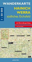 Wanderkarte Hainich, Werra s&uuml;dliches Eichsfeld