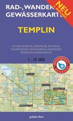 Templin 1 : 35 000 Rad-, Wander- und Gew&auml;sserkarte