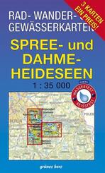 Rad-, Wander- und Gew&auml;sserkarten-Set: Spree- und Dahme-Heideseen