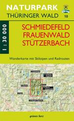 Wanderkarte Schmiedefeld/Frauenwald/St&uuml;tzerbach