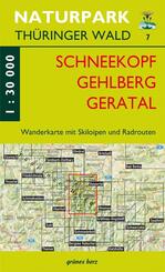 Wanderkarte Schneekopf/Gehlberg/Gr&auml;fenroda 1:30 000