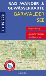 Rad-, Wander- und Gew&auml;sserkarte B&auml;rwalder See