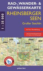 Rad - Wander- und Gew&auml;sserkarte Rheinsberger Seen, Gro&szlig;er Stechlin
