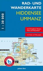 Rad- und Wanderkarte Hiddensee, Ummanz 1 :30.000