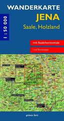 Wanderkarte Jena, Saale, Holzland