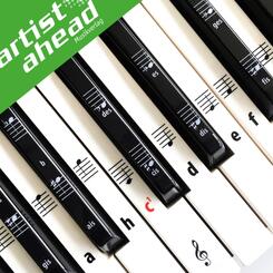 ARTIST AHEAD Noten Aufkleber f&uuml;r Klavier & Keyboard
