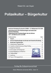 Polizeikultur - B&uuml;rgerkultur