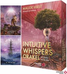 Intuitive Whispers Orakel - 44 Karten mit Booklet - Inspirationskarten, m. 1 Beilage