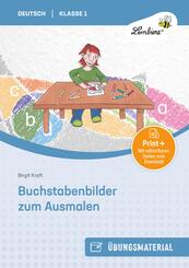Buchstabenbilder zum Ausmalen