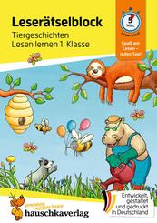 Lese-R&auml;tselblock - Tiergeschichten! Lesen lernen 1. Klasse