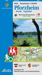 Topographische Freizeitkarte Baden-W&uuml;rttemberg Pforzheim