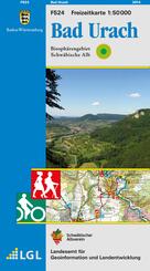 Topographische Freizeitkarte Baden-W&uuml;rttemberg Bad Urach