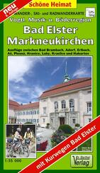 Wander-, Ski- und Radwanderkarte Vogtl&auml;ndische Musik- und B&auml;derregion, Bad Elster, Markneukirchen