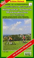 Wander-, Ski- und Radwanderkarte Vogtl&auml;ndische Musikregion, Klingenthal, Sch&ouml;neck, Markneukirchen und Umgebung