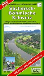 Wander- und Radwanderkarte S&auml;chsisch-B&ouml;hmische Schweiz