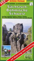 Doktor Barthel Karte S&auml;chsisch-B&ouml;hmische Schweiz