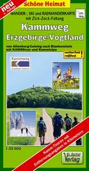 Doktor Barthel Karte Wander-, Ski- und Radwanderkarte Kammweg Erzgebirge-Vogtland