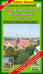 Doktor Barthel Karte Pirna, Bad Gottleuba-Berggie&szlig;h&uuml;bel und Umgebung