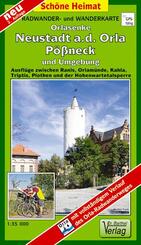 Doktor Barthel Karte Orlasenke, Neustadt a. d. Orla, P&ouml;&szlig;neck und Umgebung