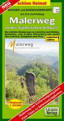 Doktor Barthel Karte Malerweg in der S&auml;chsischen Schweiz