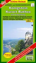 Doktor Barthel Karte K&ouml;nigstein, Kurort Rathen und Umgebung