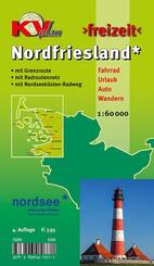 KVplan Freizeit Nordfriesland Kreis mit Sylt, Amrum, F&ouml;hr und Halligen