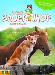 Auf dem Bauernhof geht�s rund - mit gro&szlig;em farbigem Bauernhof-Poster, m. 1 Beilage