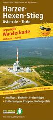 Publicpress Leporello Wanderkarte Harzer Hexen-Stieg, Osterode, Thale 1:25.000