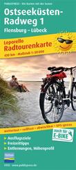Ostseek&uuml;sten-Radweg 1. Flensburg - L&uuml;beck 1 : 50 000