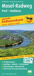 Publicpress Leporello Radtourenkarte Mosel-Radweg, Perl, Koblenz 1:50.000