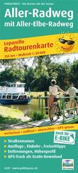 Publicpress Leporello Radtourenkarte Aller-Radweg mit Aller-Elbe-Radweg 1:50.000,Auch f&uuml;r E-Bike