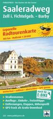 Publicpress Leporello Radtourenkarte Saaleradweg, Zell im Fichtelgebirge, Barby 1:50.000