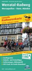 Publicpress Leporello Radtourenkarte Werratal-Radweg, Werraquellen, Hann. M&uuml;nden 1:50.000