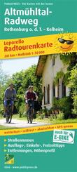 Radwanderkarte Altm&uuml;hltal-Radweg, Rothenburg o. d. T. - Kelheim 1 : 50 000