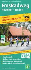 Publicpress Leporello Radtourenkarte EmsRadweg, H&ouml;velhof, Emden 1:50.000
