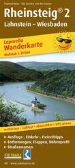 Publicpress Leporello Wanderkarte Rheinsteig&reg; 2, Lahnstein, Wiesbaden 1:25.000.Tl.2