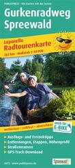 Publicpress Leporello Radtourenkarte Gurkenradweg Spreewald 1:50.000