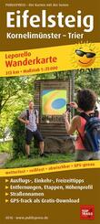 Publicpress Leporello Wanderkarte Eifelsteig, Kornelim&uuml;nster, Trier 1:25.000