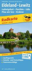Publicpress Radkarte Eldeland, Lewitz, Ludwigslust, Parchim, L&uuml;bz, Plau am See 1:75.000