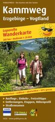 Publicpress Leporello Wanderkarte Kammweg Erzgebirge - Vogtland 1:25.000