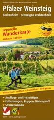 Publicpress Leporello Wanderkarte Pf&auml;lzer Weinsteig, Bockenheim, Schweigen-Rechtenbach 1:25.000