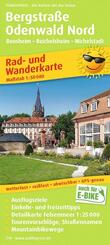 Publicpress Rad- und Wanderkarte Bergstra&szlig;e Odenwald Nord, Bensheim, Reichelsheim, Michelstadt 1:50.000