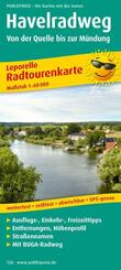 Radtourenkarte Havelradweg, Von der Quelle bis zur M&uuml;ndung 1 : 60 000