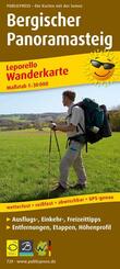 Publicpress Leporello Wanderkarte Bergischer Panoramasteig 1:30.000