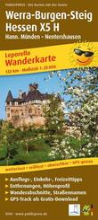 Wanderkarte Werra-Burgen-Steig Hessen X5 H, Hann. M&uuml;nden - Nentershausen 1 : 25 000