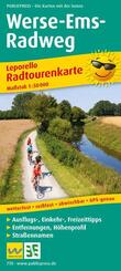 Publicpress Leporello Radtourenkarte Werse-Ems-Radweg 1:50.000