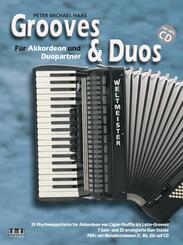 Grooves & Duos, f&uuml;r Akkordeon und Duopartner, m. MP3-CD