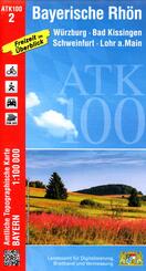 ATK100-2 Bayerische Rh&ouml;n (Amtliche Topographische Karte 1:100000)