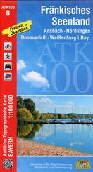 ATK100-8 Fr&auml;nkisches Seenland (Amtliche Topographische Karte 1:100000)